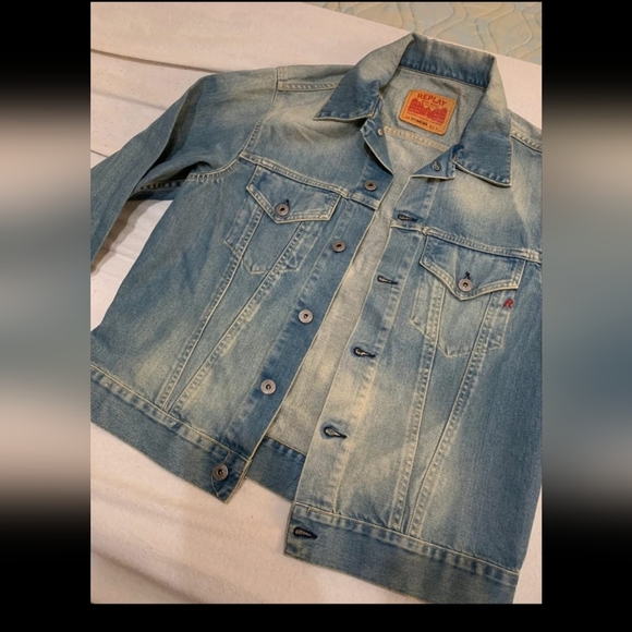 Replay jeans jacket size L - Picture 1 of 3